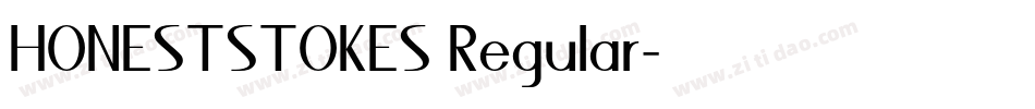HONESTSTOKES Regular字体转换
